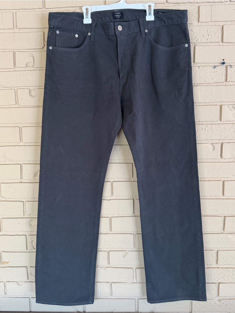 Citizens of Humanity Jeans Mens 38x31 Gray Slim Straight Leg Core Denim Pant